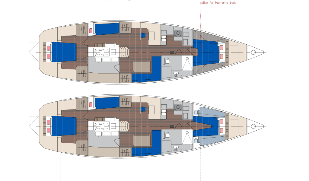 Sailing yacht Dolphin 50 Amica