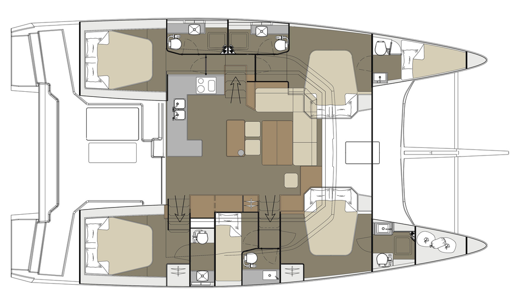 Dufour 48 Catamaran Paradise Planet