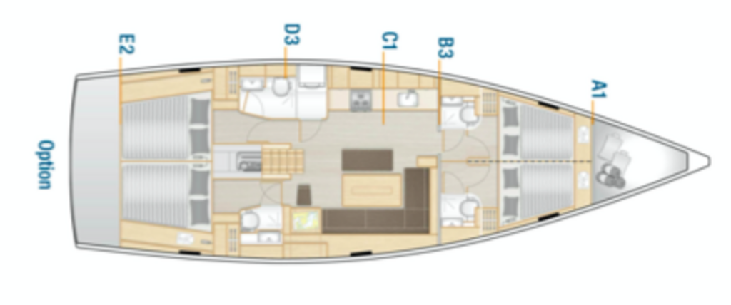 Segelyacht Hanse 508 Evelyn