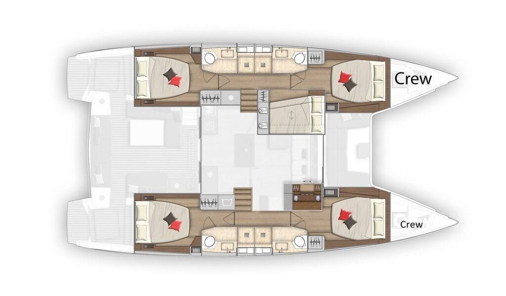 Lagoon 50 Twin Joy - CREWED